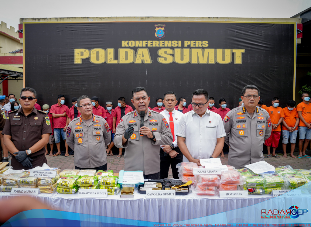 Jaringan Narkoba Internasional Hingga Bandar Bersenjata Dibongkar Polda Sumut